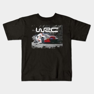 wrc monte carlo gr yaris Sebastien Ogier drift rally car Kids T-Shirt